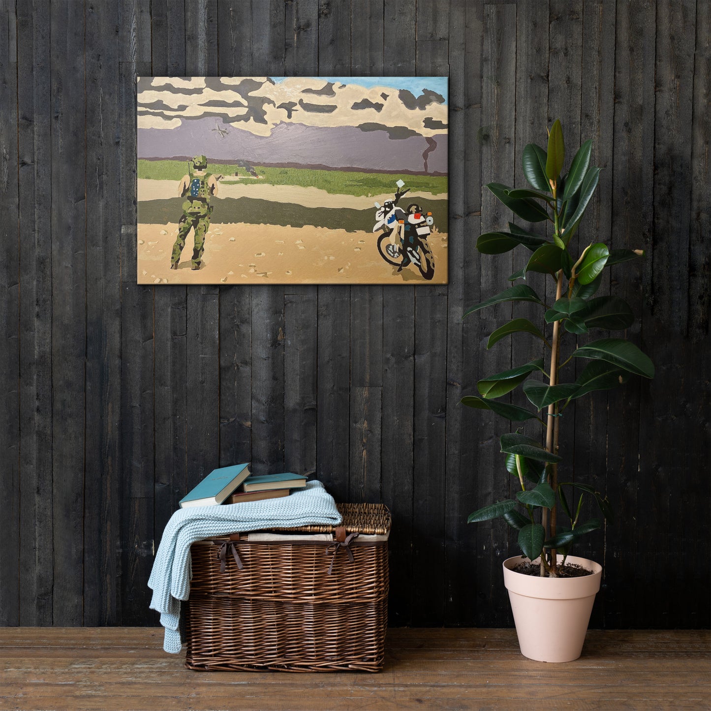 "MEN AND MACHINES" canvas print